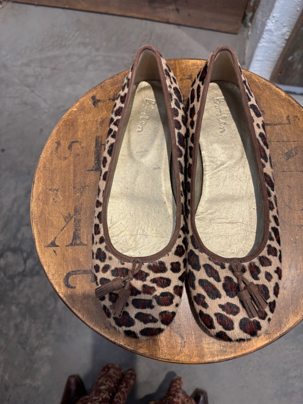 NWOT Boden leopard print shoes
